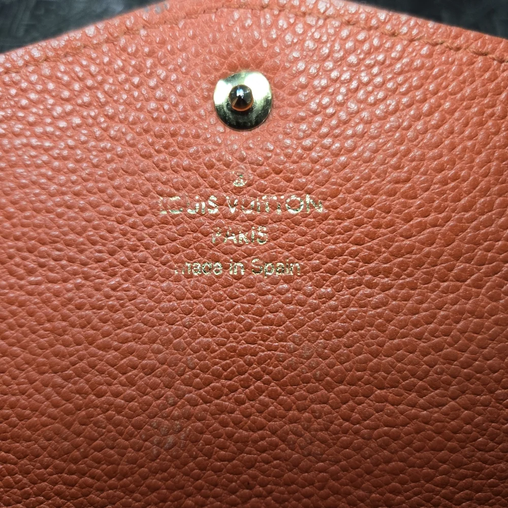 🐢 Louis Vuitton Portefeuille Curieuse Empreinte Red Wallet 2in1 Great Condition - Picture 5 of 15